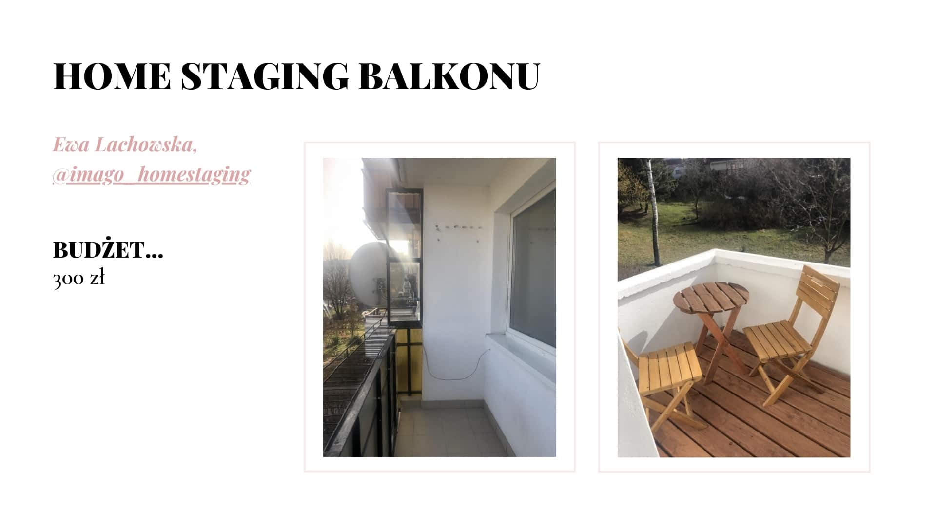 HOME staging trendy balkony